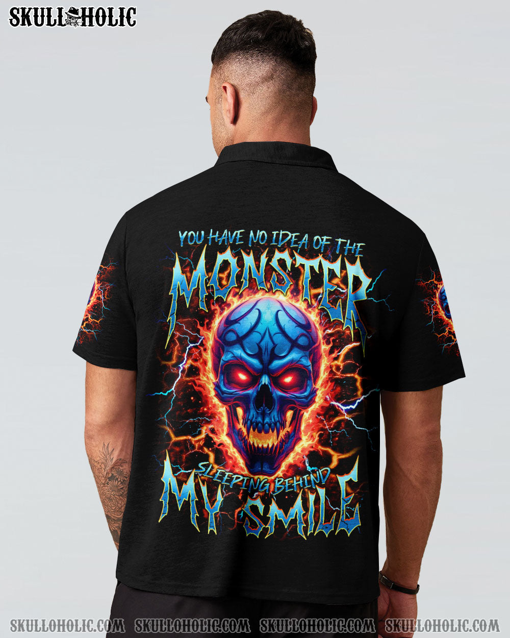 BLISSCORNERS THE MONSTERS SLEEPING BEHIND MY SMILE SKULL ALL OVER PRINT