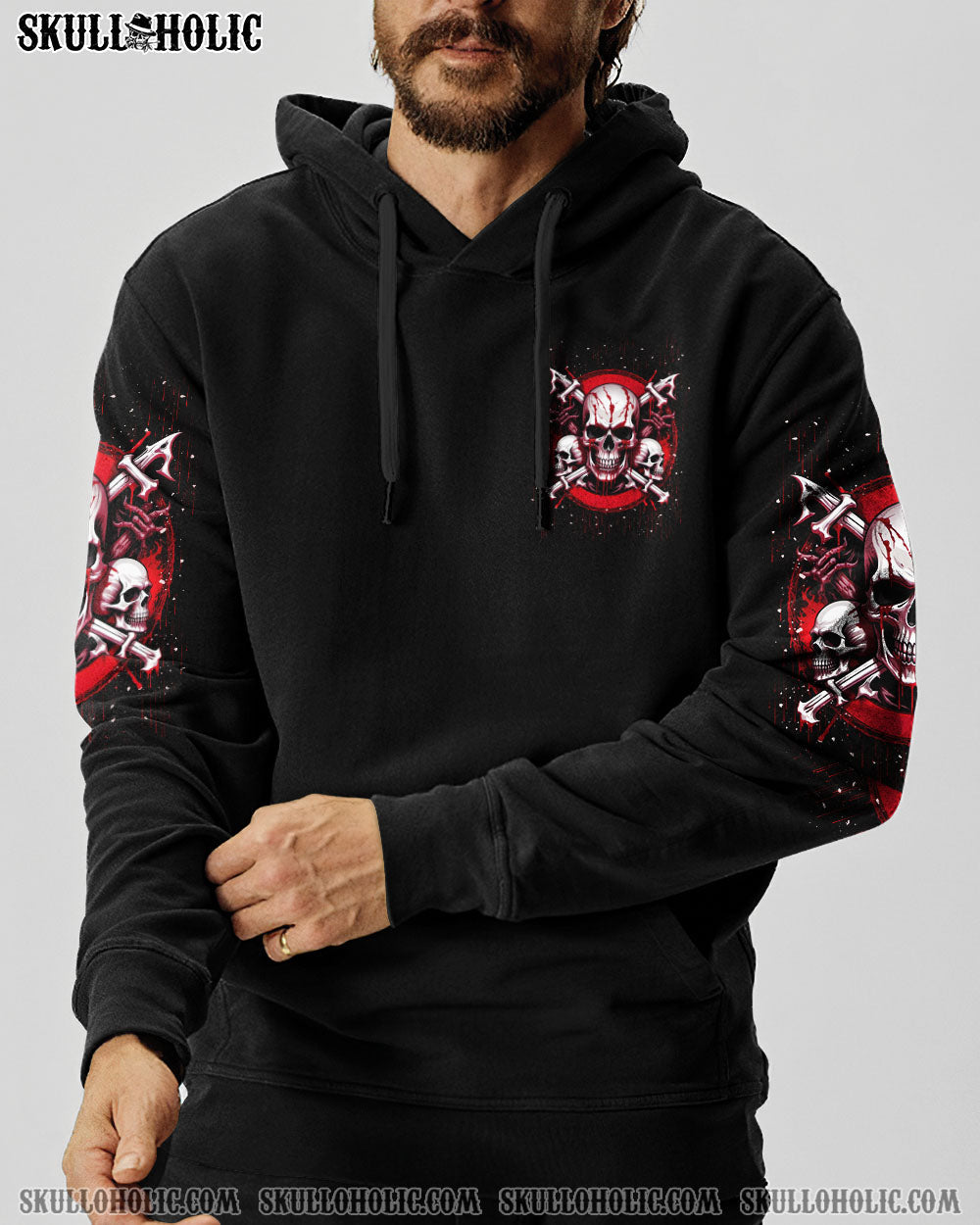 BLISSCORNERS YOUR DEMONS HIDE UNDER YOUR BED SKULL ALL OVER PRINT
