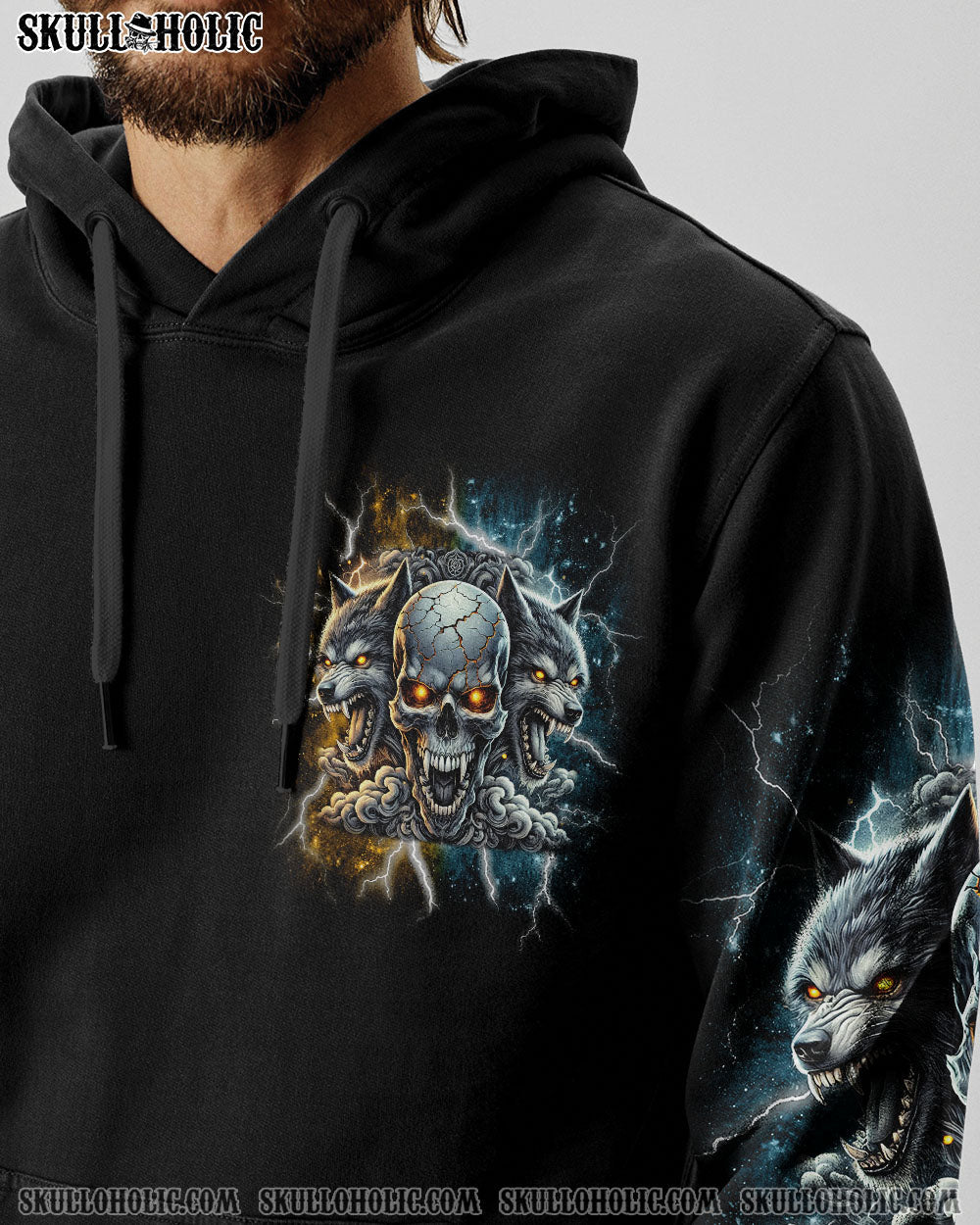 BLISSCORNERS YOUR FIRST MISTAKE WOLF SKULL ALL OVER PRINT