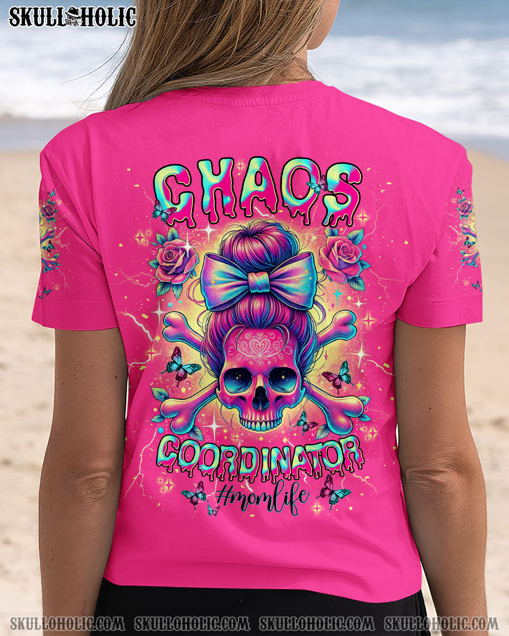 BLISSCORNERS YES I AM A B YES I SPEAK MY MIND SKULL MESSY BUN ALL OVER PRINT