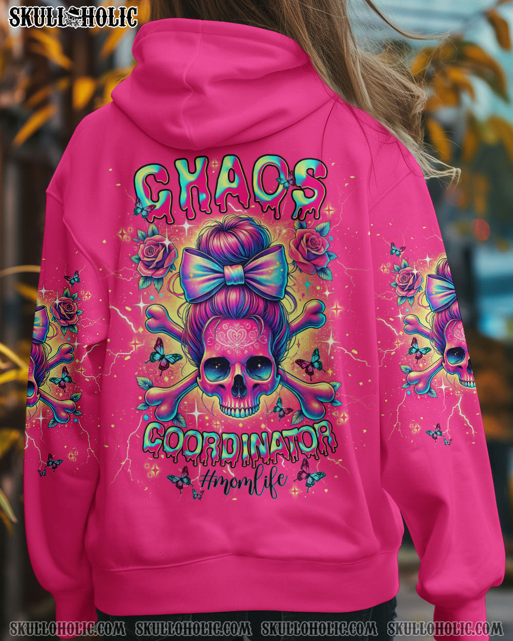 BLISSCORNERS YES I AM A B YES I SPEAK MY MIND SKULL MESSY BUN ALL OVER PRINT