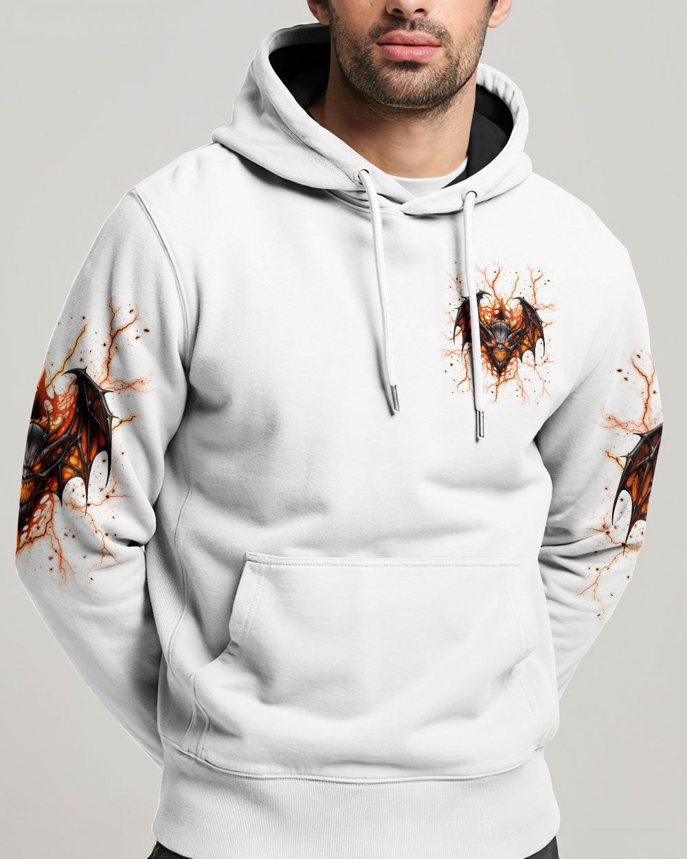 BLISSCORNERS I'M NEVER ALONE SKULL DEMON ALL OVER PRINT