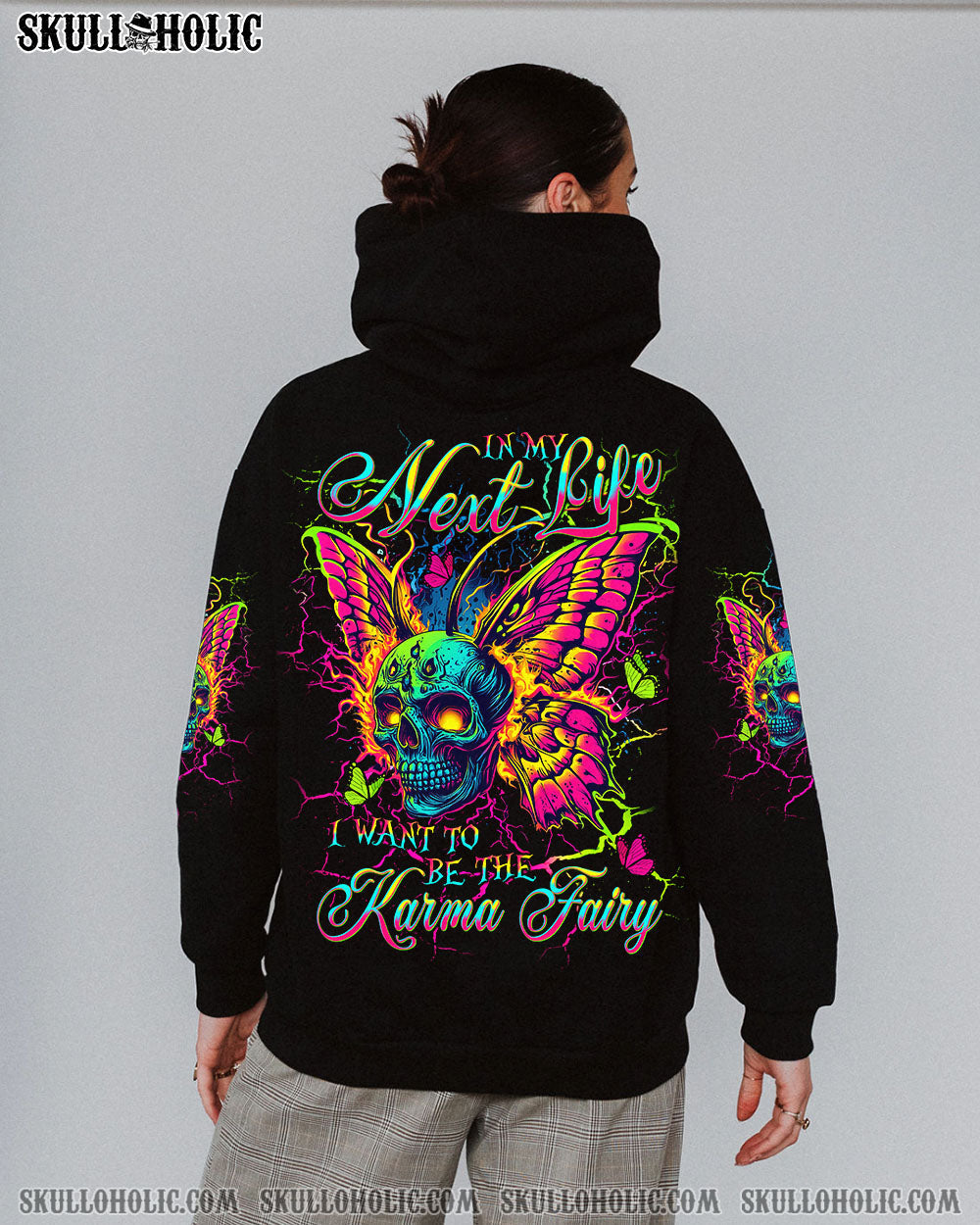 BLISSCORNERS KARMA FAIRY SKULL BUTTERFLY ALL OVER PRINT