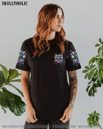 BLISSCORNERS A MOUTH I CAN'T CONTROL SKULL MESSY BUN ROSE ALL OVER PRINT