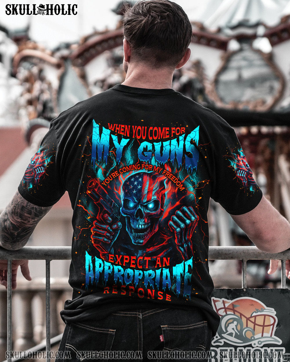 BLISSCORNERS WHEN YOU COME FOR MY G SKULL ALL OVER PRINT