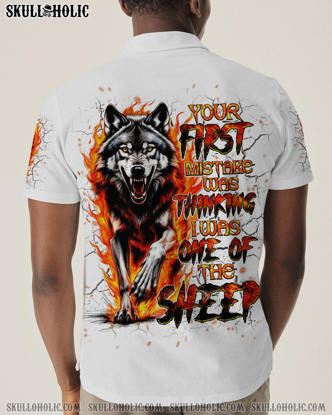 BLISSCORNERS YOUR FIRST MISTAKE WOLF FIRE ALL OVER PRINT