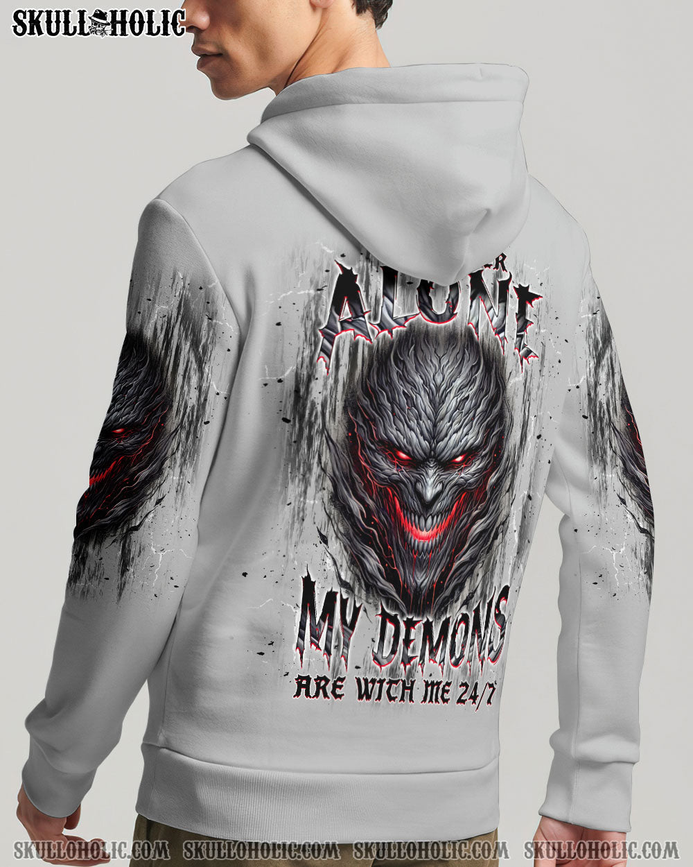 BLISSCORNERS I'M NEVER ALONE MY DEMONS ARE WITH ME 24/7 ALL OVER PRINT