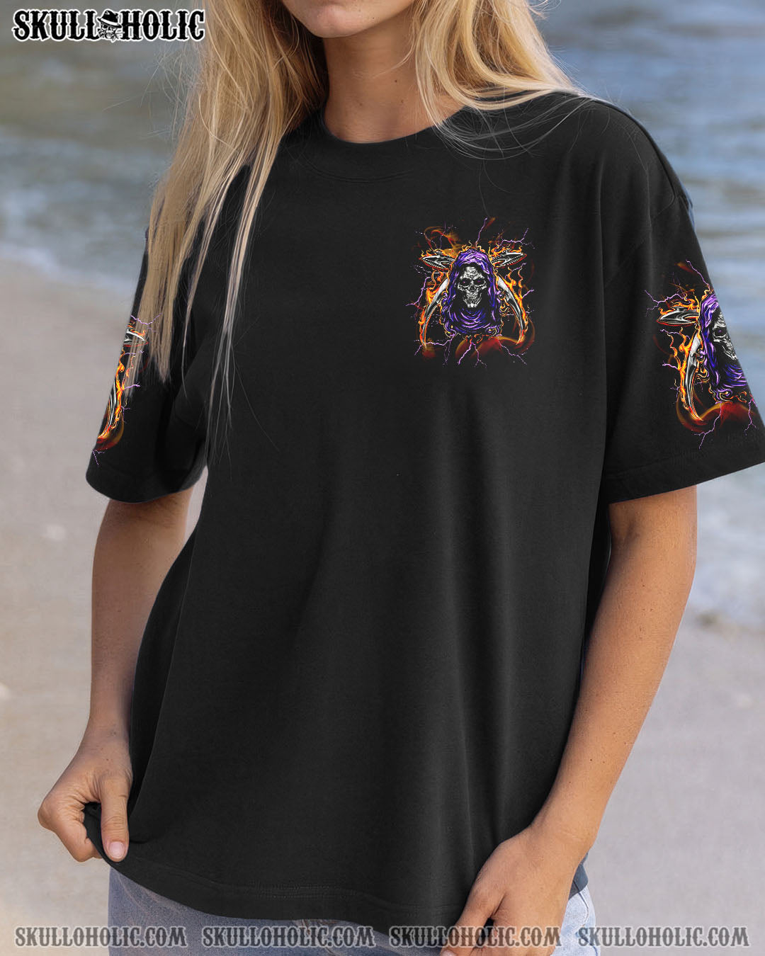 BLISSCORNERS HOW HEARTLESS I CAN BE SKULL REAPER ALL OVER PRINT