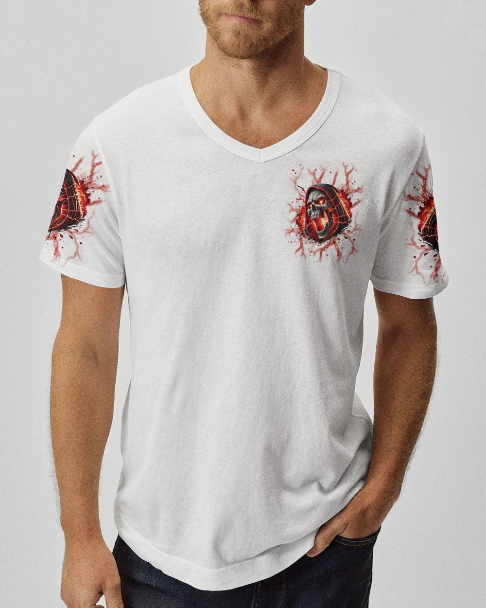 BLISSCORNERS I'M NOT ANTI-SOCIAL MAD SKULL REAPER ALL OVER PRINT
