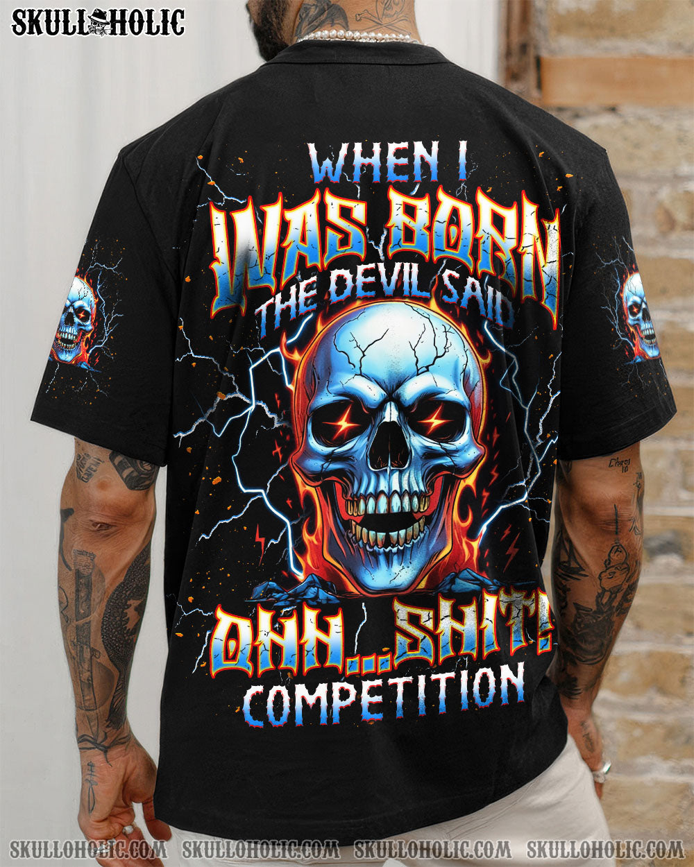 BLISSCORNERS WHEN I WAS BORN SKULL ALL OVER PRINT