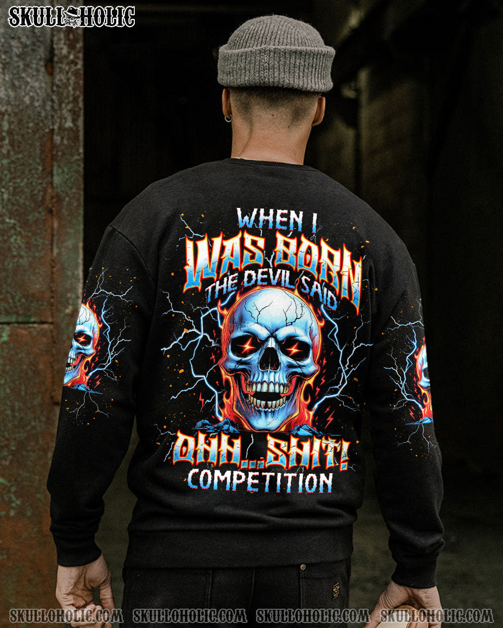 BLISSCORNERS WHEN I WAS BORN SKULL ALL OVER PRINT