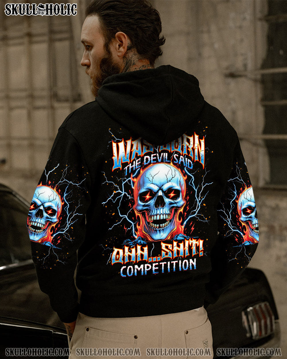 BLISSCORNERS WHEN I WAS BORN SKULL ALL OVER PRINT