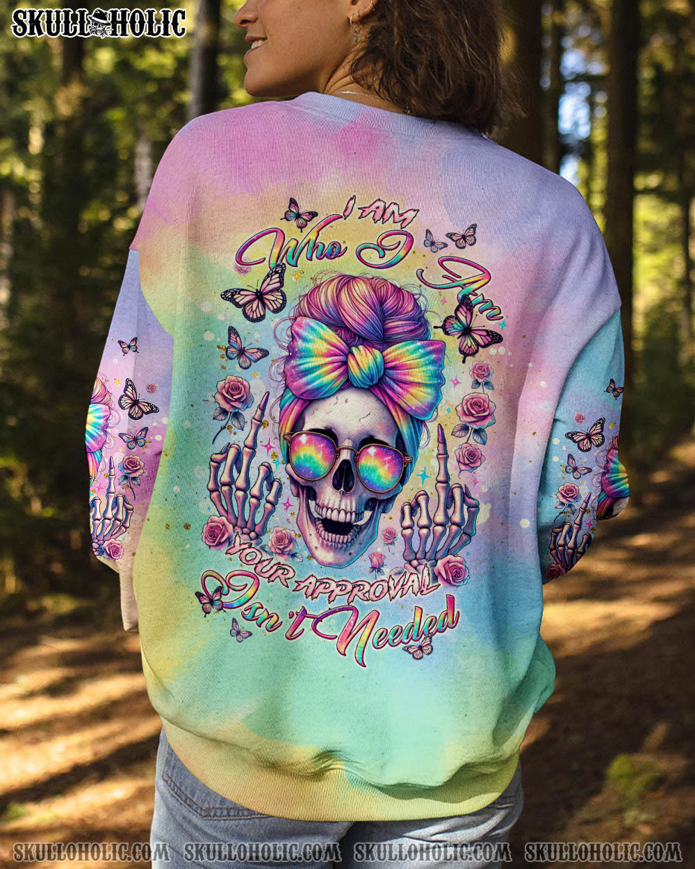 BLISSCORNERS I'M NOT A HOT MESS MESSY BUN SKULL ALL OVER PRINT