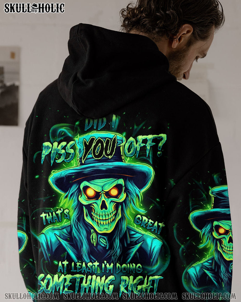 BLISSCORNERS DID I PISS YOU OFF SKULL  ALL OVER PRINT