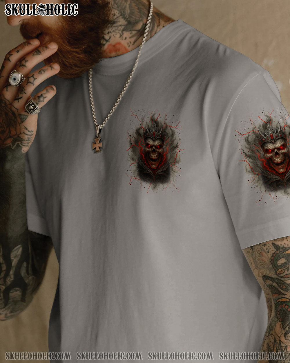 BLISSCORNERS HELL WAS FULL SO I CAME BACK SKULL KING ALL OVER PRINT