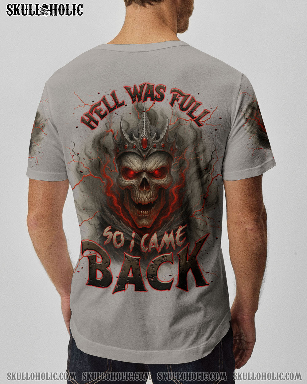 BLISSCORNERS HELL WAS FULL SO I CAME BACK SKULL KING ALL OVER PRINT