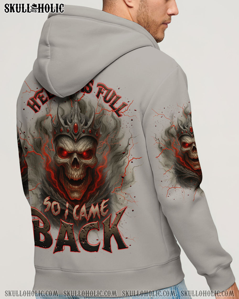 BLISSCORNERS HELL WAS FULL SO I CAME BACK SKULL KING ALL OVER PRINT