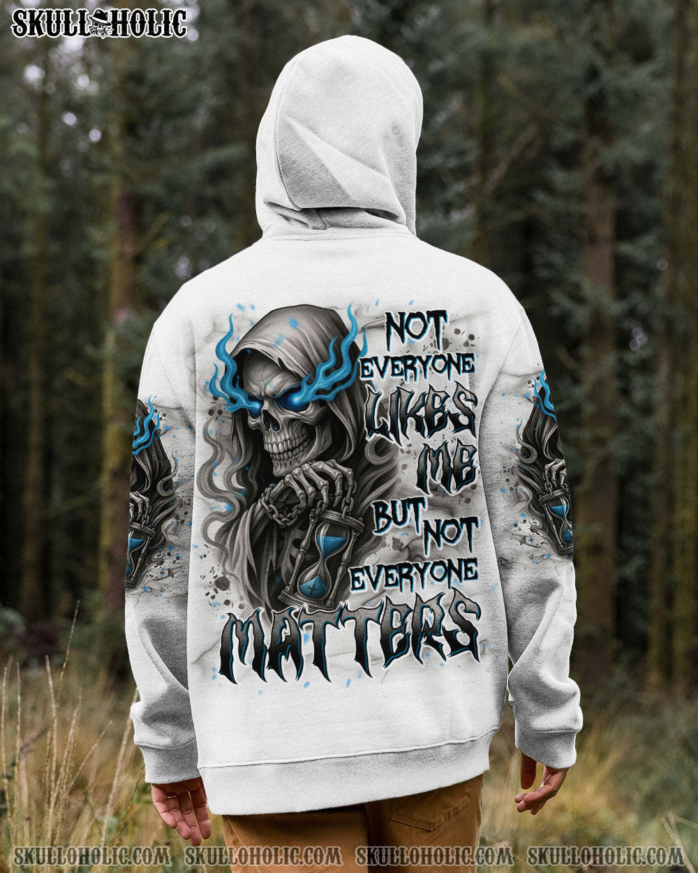 BLISSCORNERS NOT EVERYONE LIKES ME SKULL REAPER ALL OVER PRINT