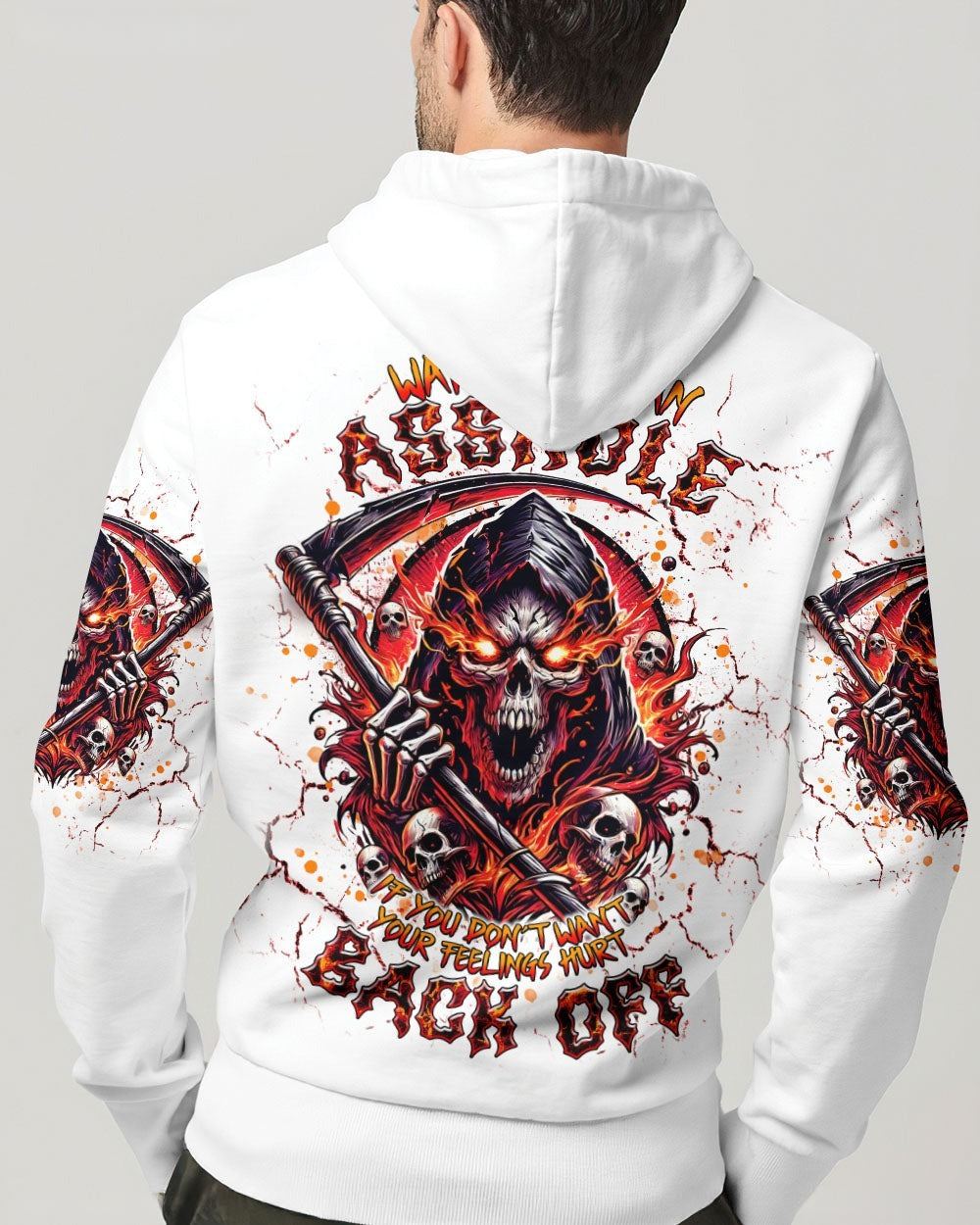 BLISSCORNERS WARNING I'M AN A SKULL REAPER ALL OVER PRINT