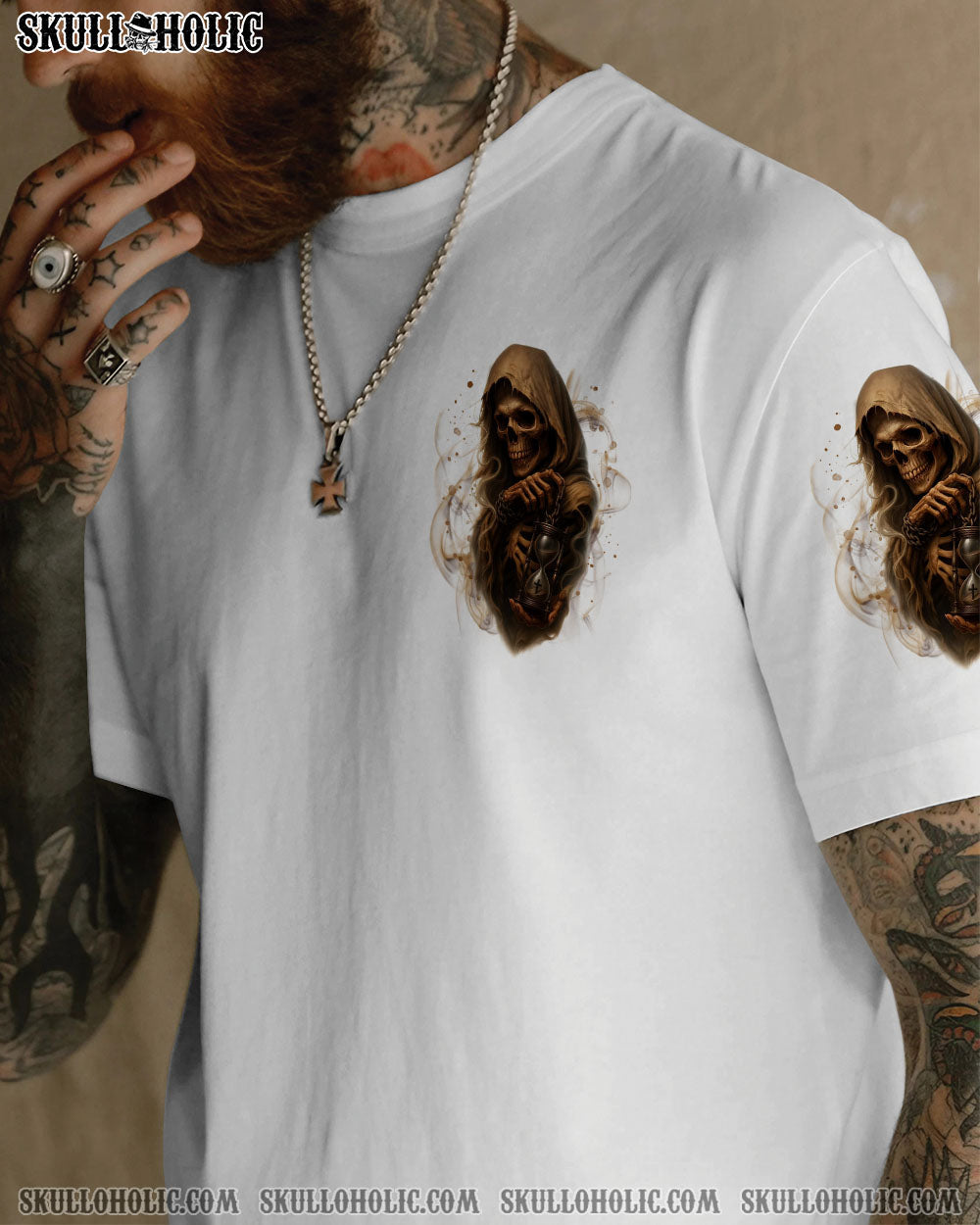 BLISSCORNERS I'M DEFINITELY OLD SCHOOL REAPER SKULL ALL OVER PRINT