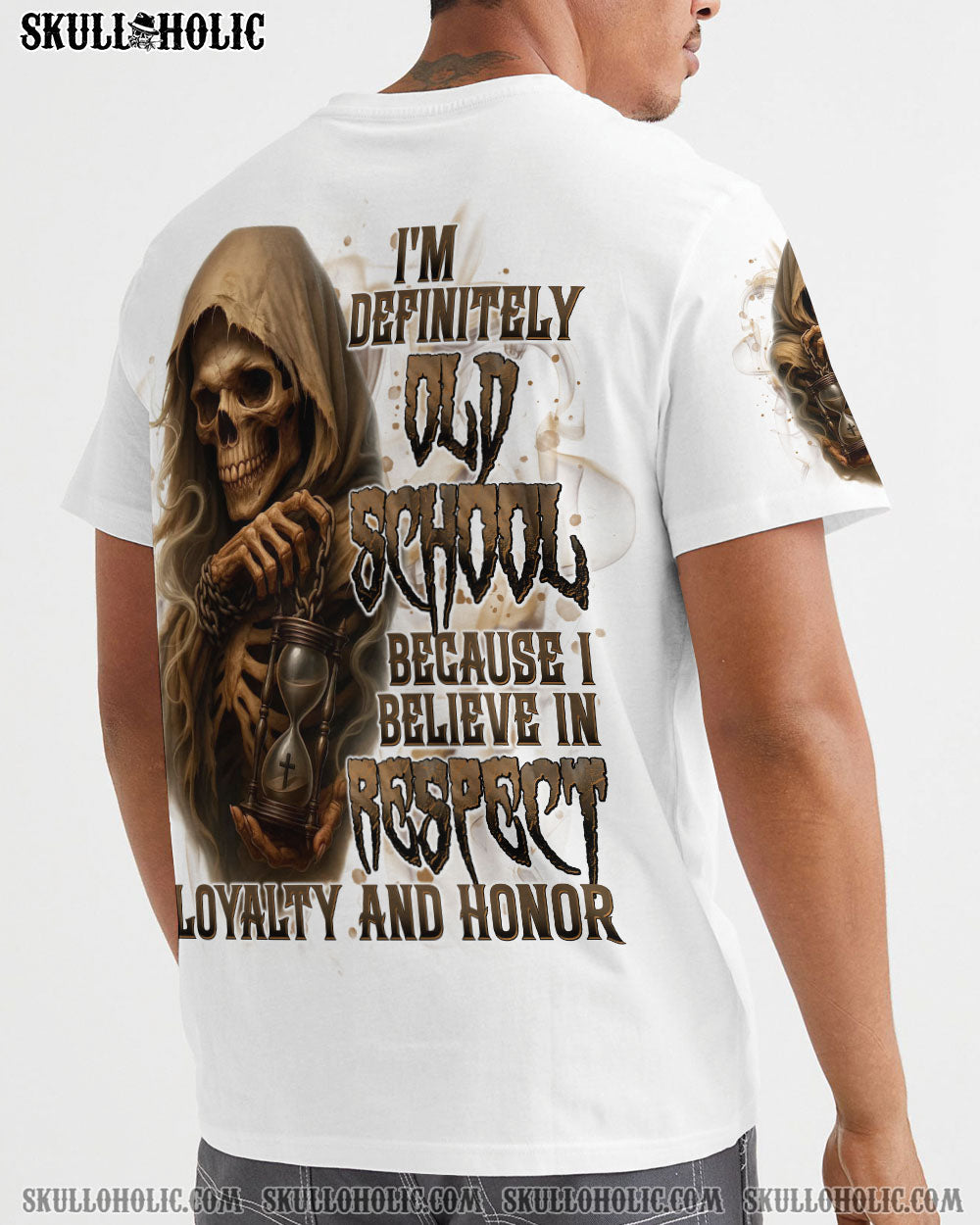 BLISSCORNERS I'M DEFINITELY OLD SCHOOL REAPER SKULL ALL OVER PRINT