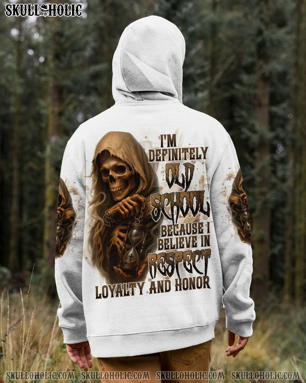 BLISSCORNERS I'M DEFINITELY OLD SCHOOL REAPER SKULL ALL OVER PRINT