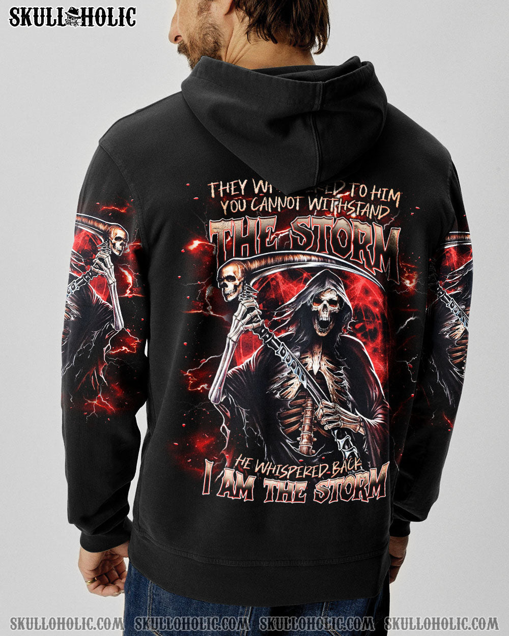 BLISSCORNERS I AM THE STORM REAPER SKULL ALL OVER PRINT