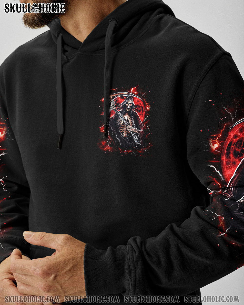 BLISSCORNERS I AM THE STORM REAPER SKULL ALL OVER PRINT