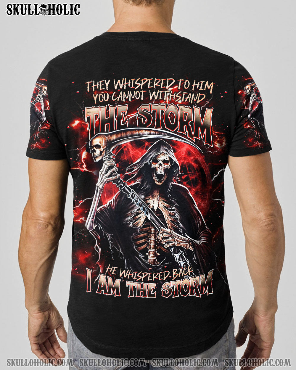 BLISSCORNERS I AM THE STORM REAPER SKULL ALL OVER PRINT