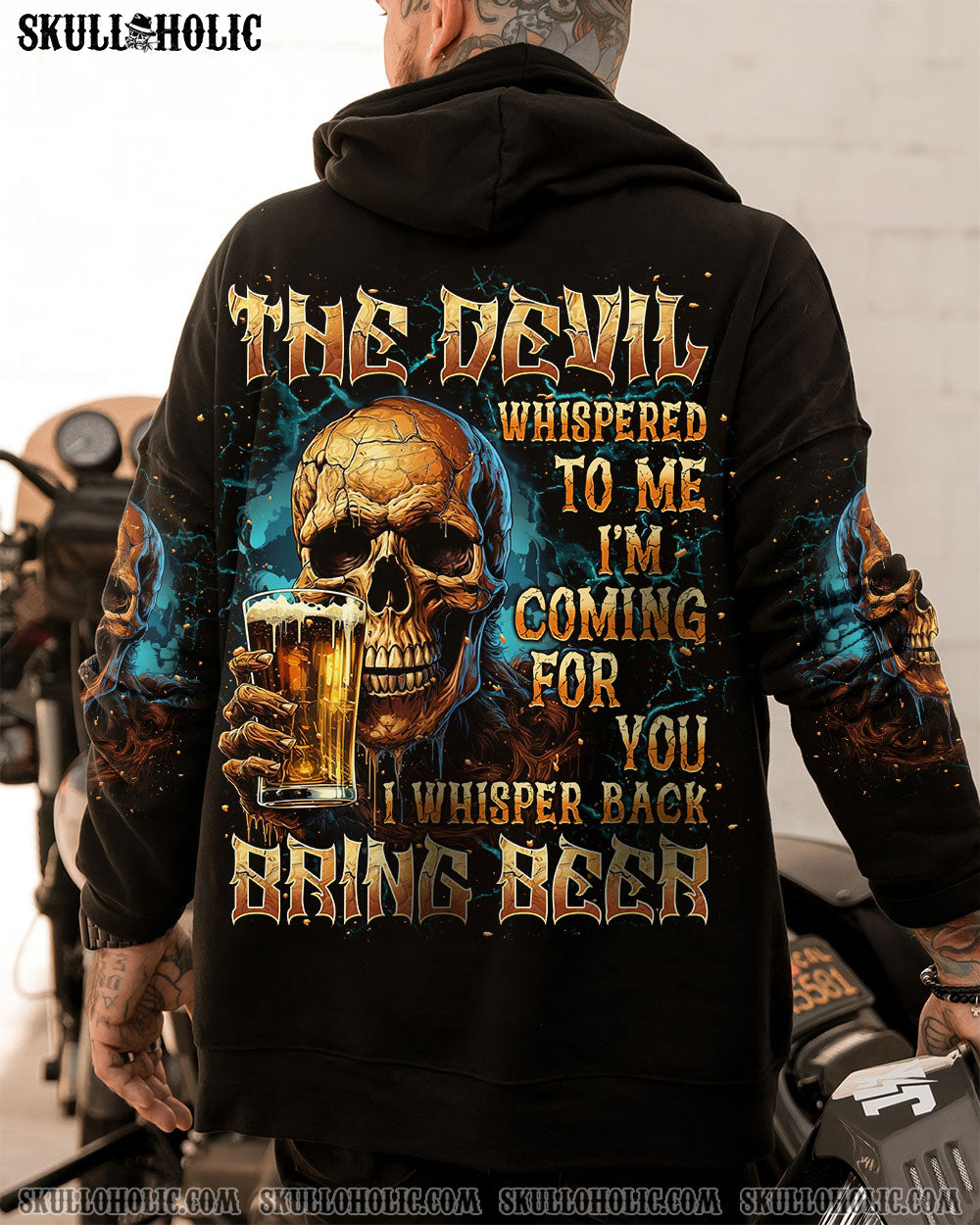 BLISSCORNERS BRING BEER SKULL ALL OVER PRINT