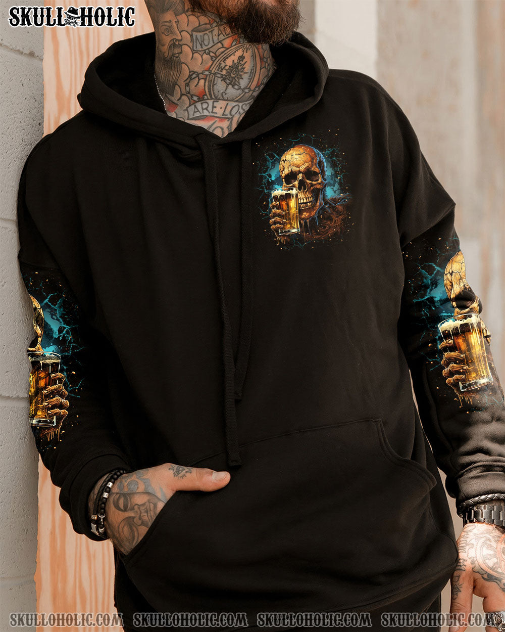 BLISSCORNERS BRING BEER SKULL ALL OVER PRINT