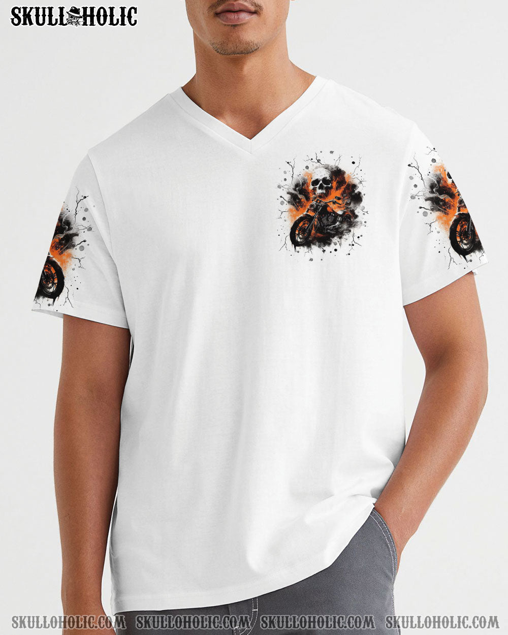 BLISSCORNERS TAKE IT OUT AND PLAY WITH IT BIKER SKULL ALL OVER PRINT