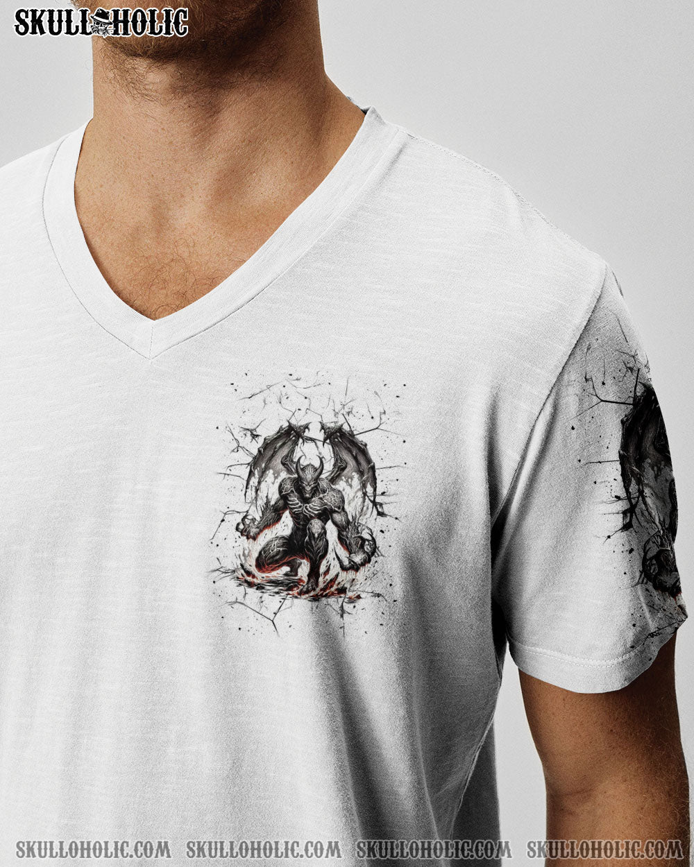 BLISSCORNERS ONE DAY I'M GONNA JUST SAY DEMON SKULL ALL OVER PRINT