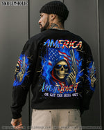 BLISSCORNERS AMERICA LIVE IT LOVE IT OR GET THE HELL OUT ALL OVER PRINT