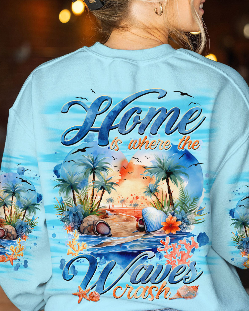 BLISSCORNERS HOME IS WHERE THE WAVES CRASH ALL OVER PRINT