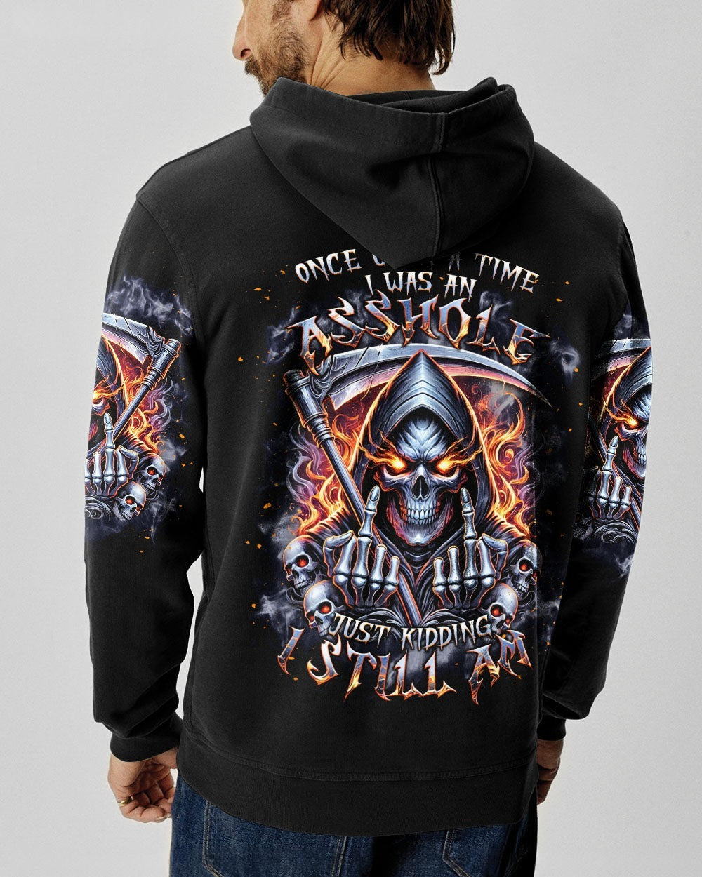 BLISSCORNERS JUST KIDDING I STILL AM SKULL REAPER ALL OVER PRINT