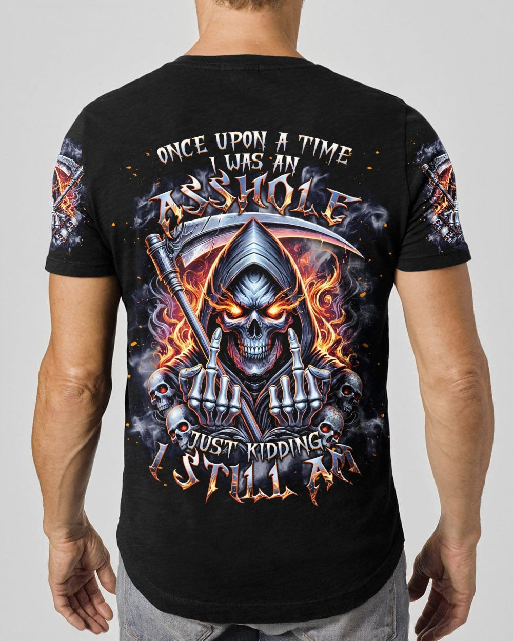 BLISSCORNERS JUST KIDDING I STILL AM SKULL REAPER ALL OVER PRINT