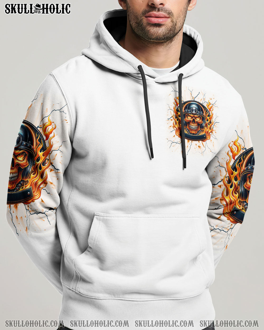 BLISSCORNERS DON'T MESS WITH OLD BIKERS SKULL ALL OVER PRINT