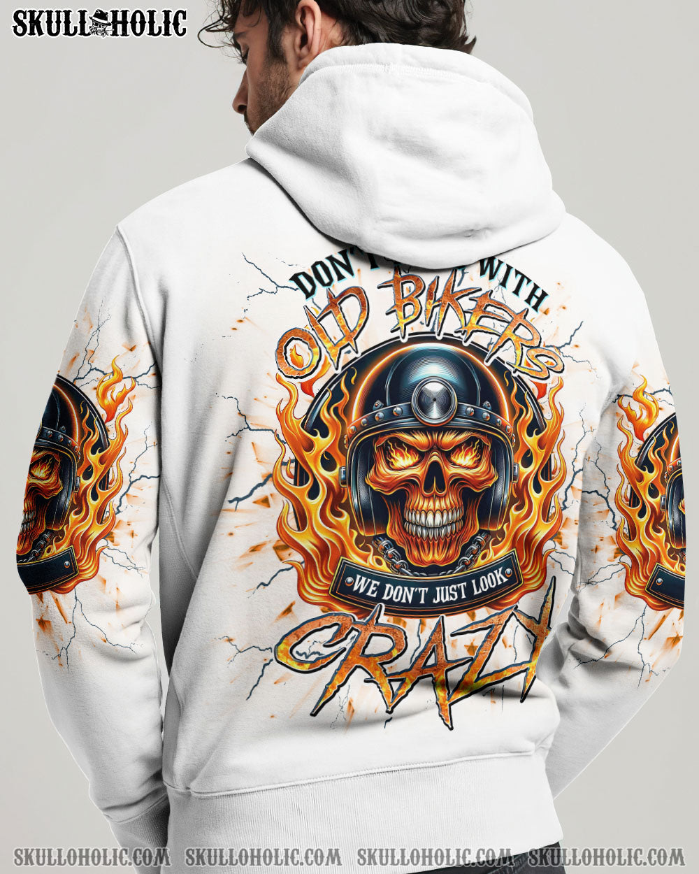 BLISSCORNERS DON'T MESS WITH OLD BIKERS SKULL ALL OVER PRINT