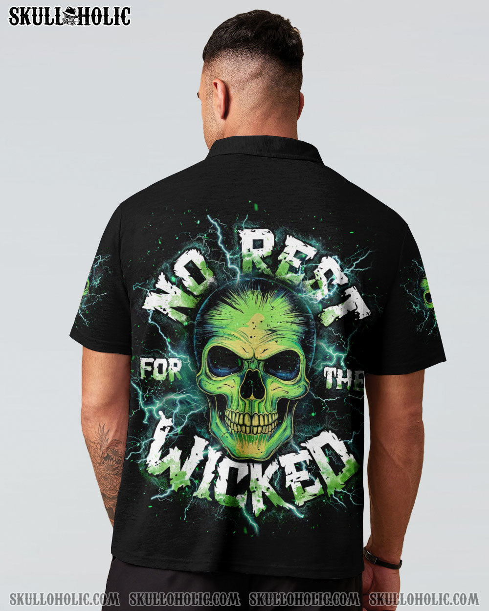 BLISSCORNERS NO REST FOR THE WICKED SKULL ALL OVER PRINT