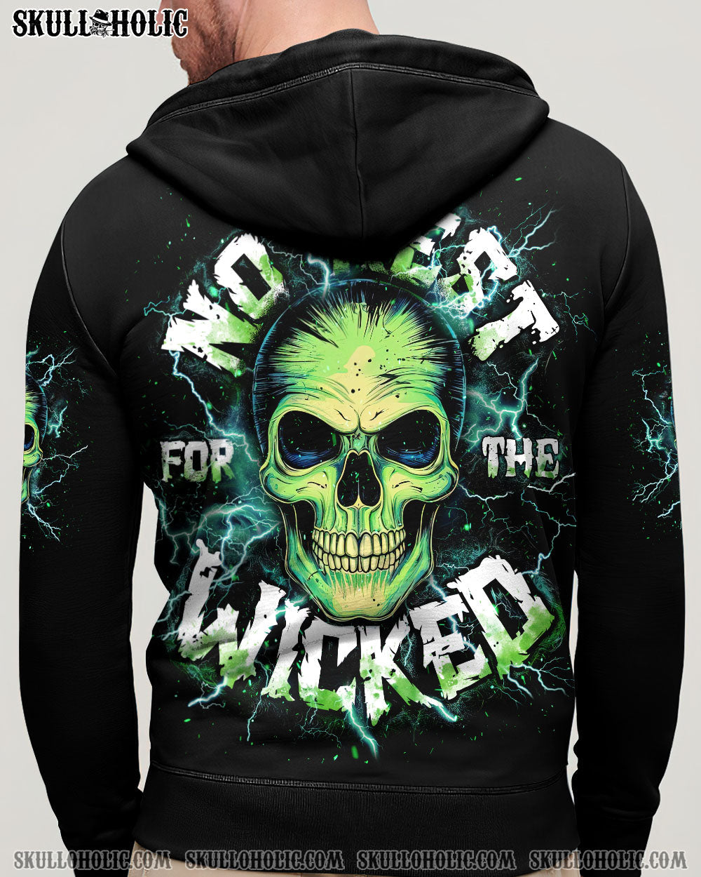 BLISSCORNERS NO REST FOR THE WICKED SKULL ALL OVER PRINT