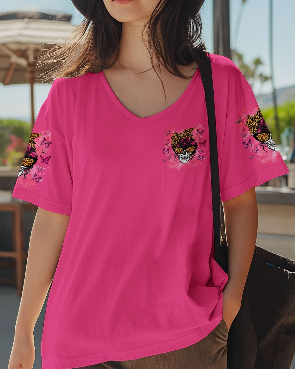 BLISSCORNERS KARMA FAIRY SKULL MESSY BUN ALL OVER PRINT