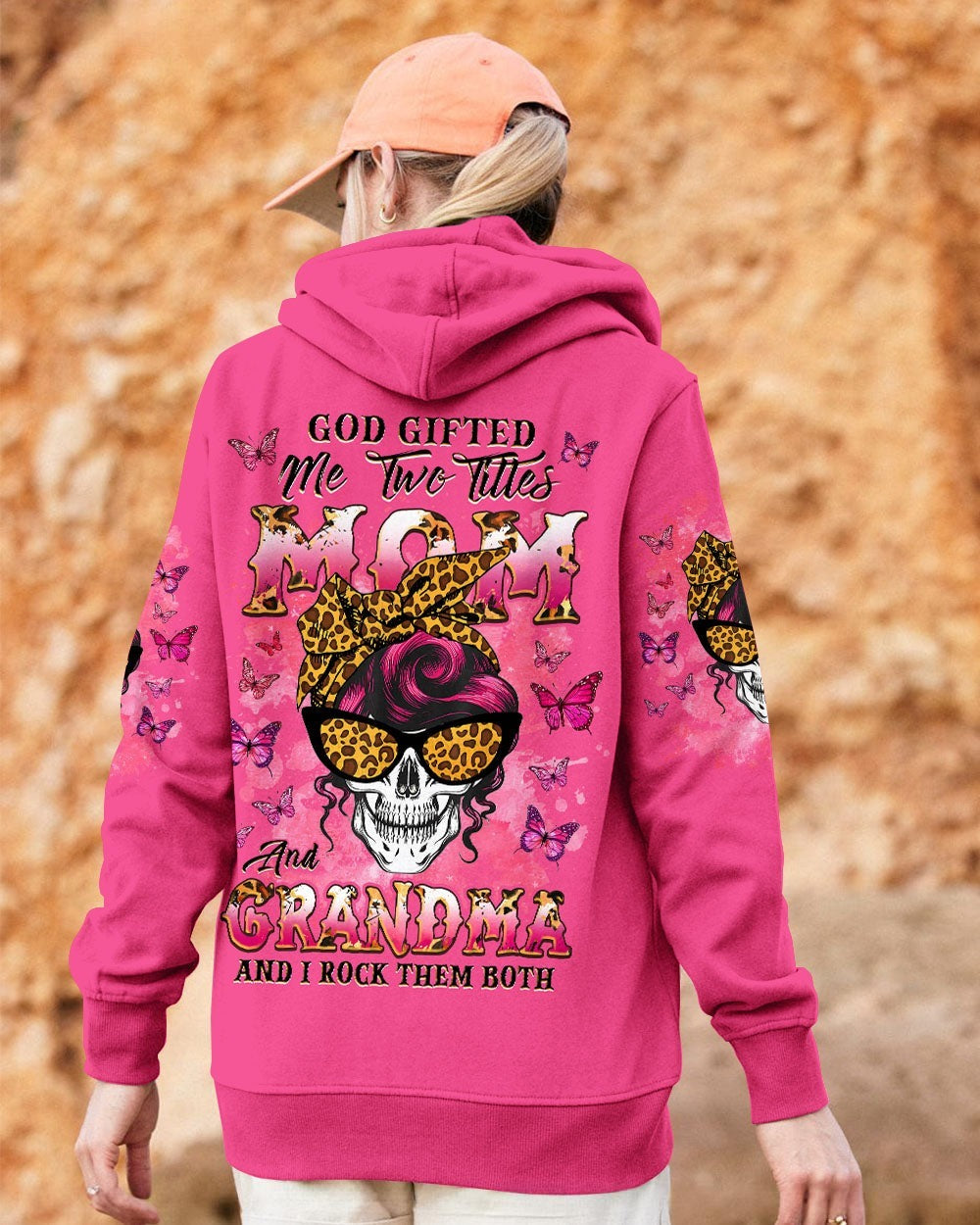 BLISSCORNERS KARMA FAIRY SKULL MESSY BUN ALL OVER PRINT