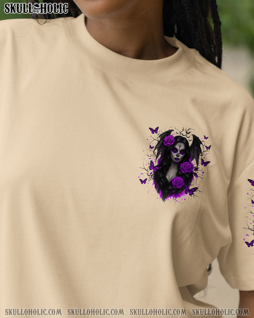 BLISSCORNERS HEAVEN DON'T WANT ME SUGAR SKULL ALL OVER PRINT