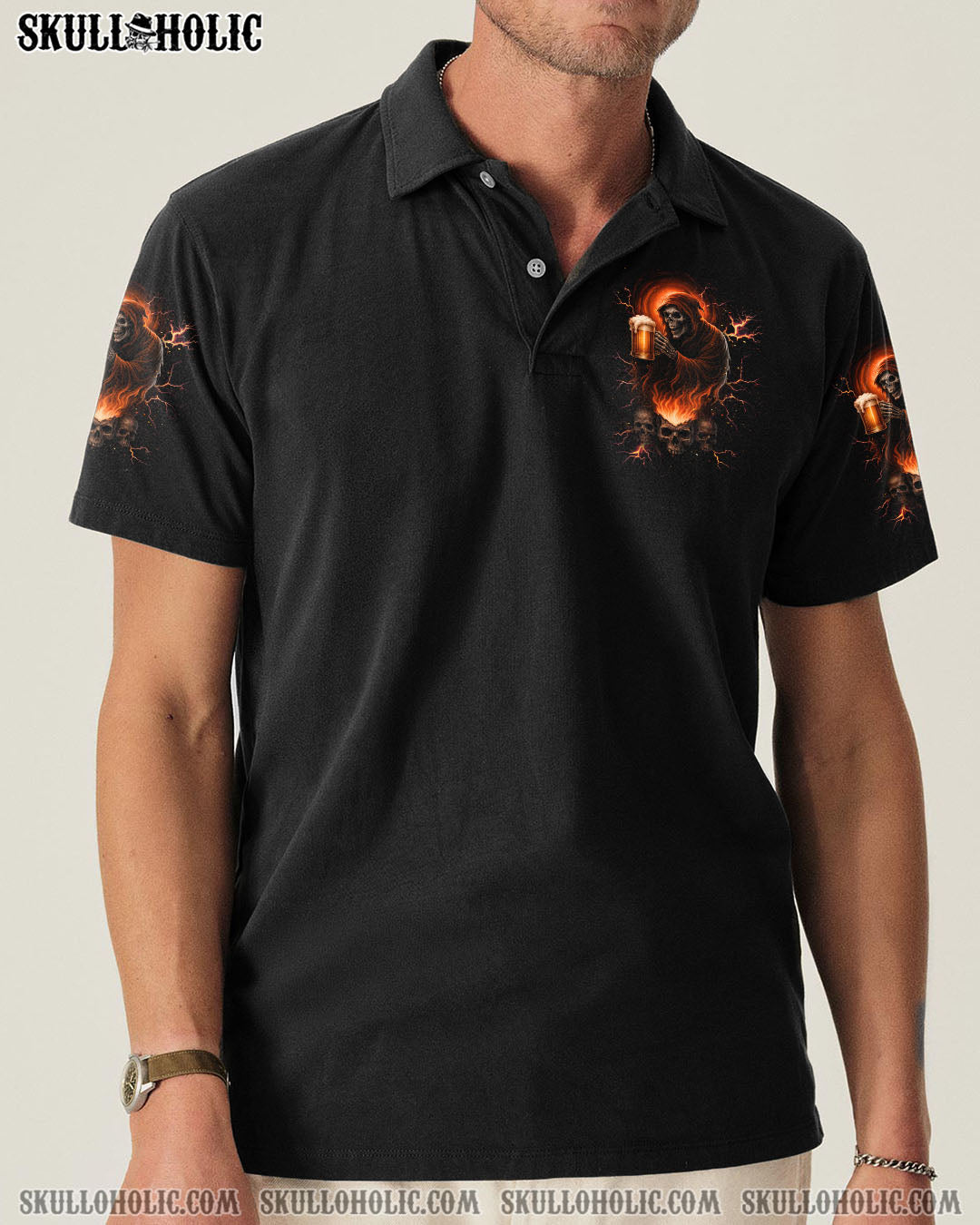 BLISSCORNERS BRING BEER SKULL REAPER ALL OVER PRINT