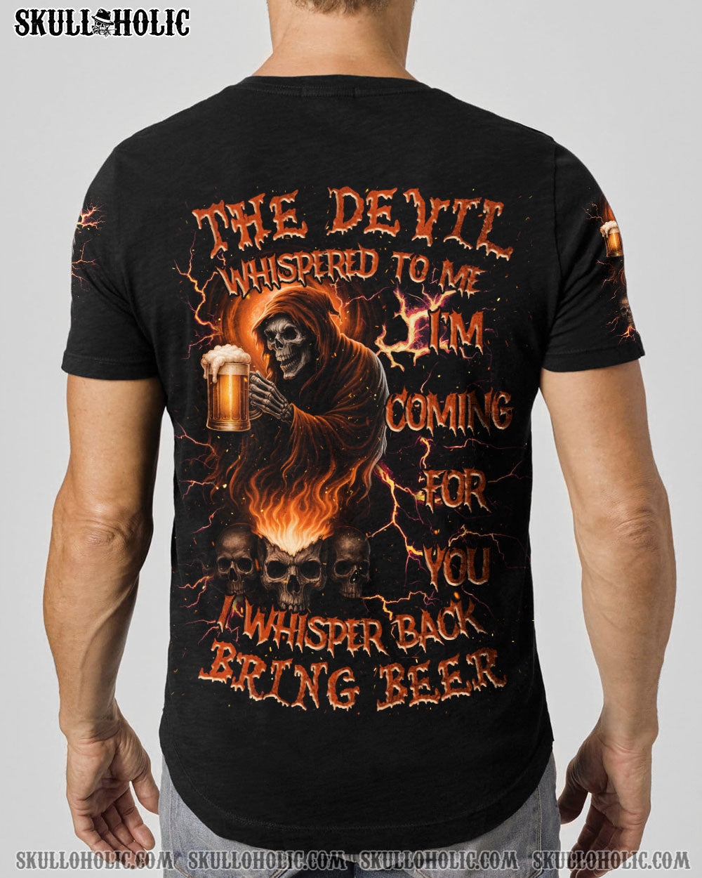 BLISSCORNERS BRING BEER SKULL REAPER ALL OVER PRINT