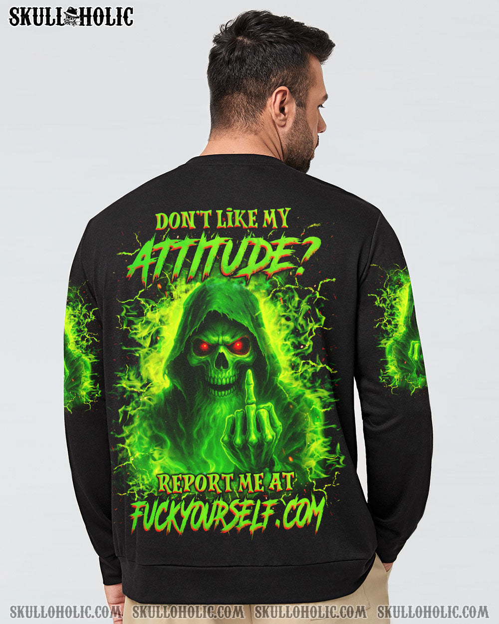 BLISSCORNERS DON'T LIKE MY ATTITUDE REAPER ALL OVER PRINT