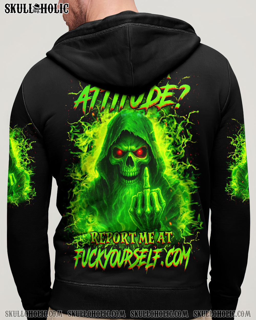 BLISSCORNERS DON'T LIKE MY ATTITUDE REAPER ALL OVER PRINT