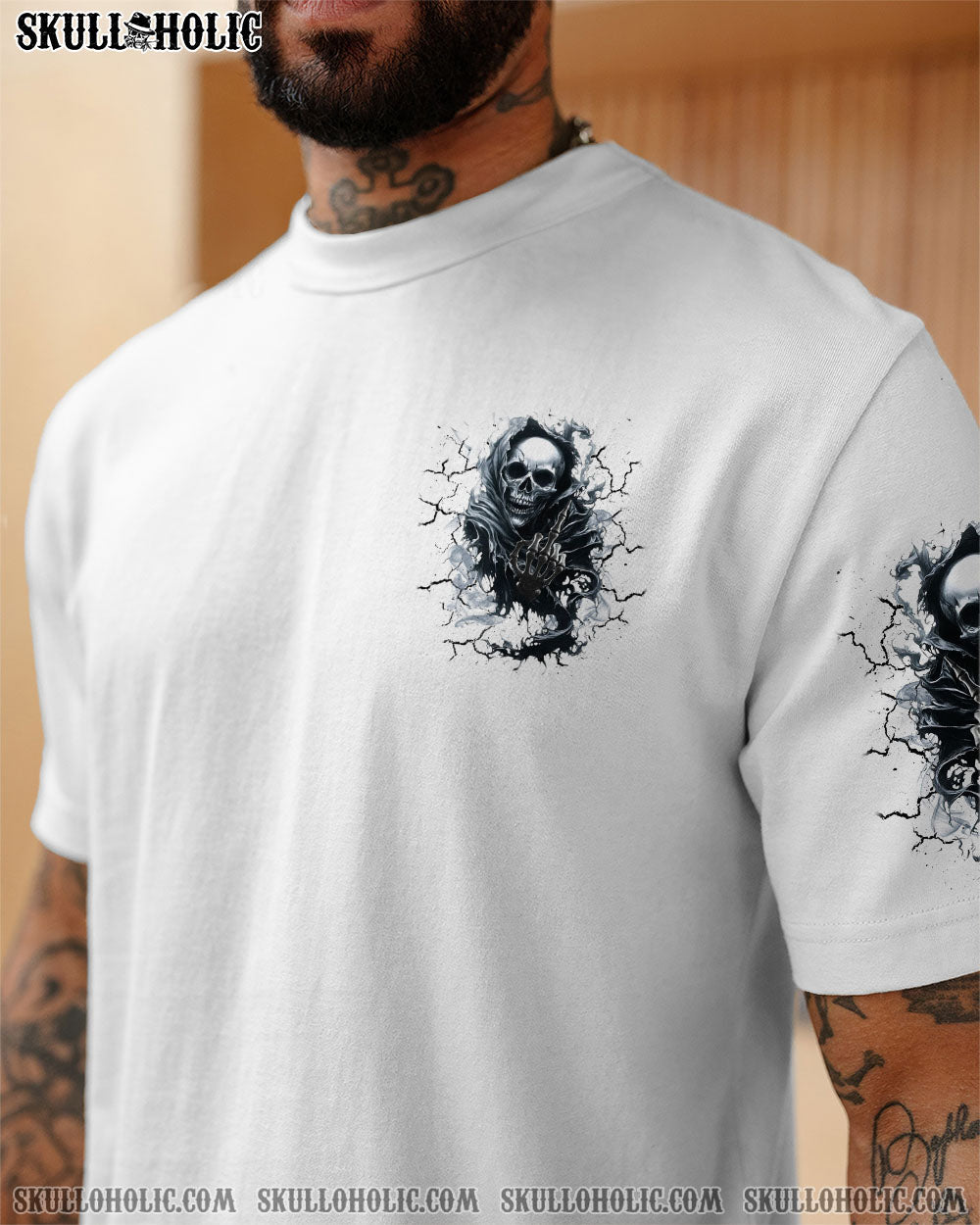 BLISSCORNERS I AM WHO I AM SKULL REAPER ALL OVER PRINT