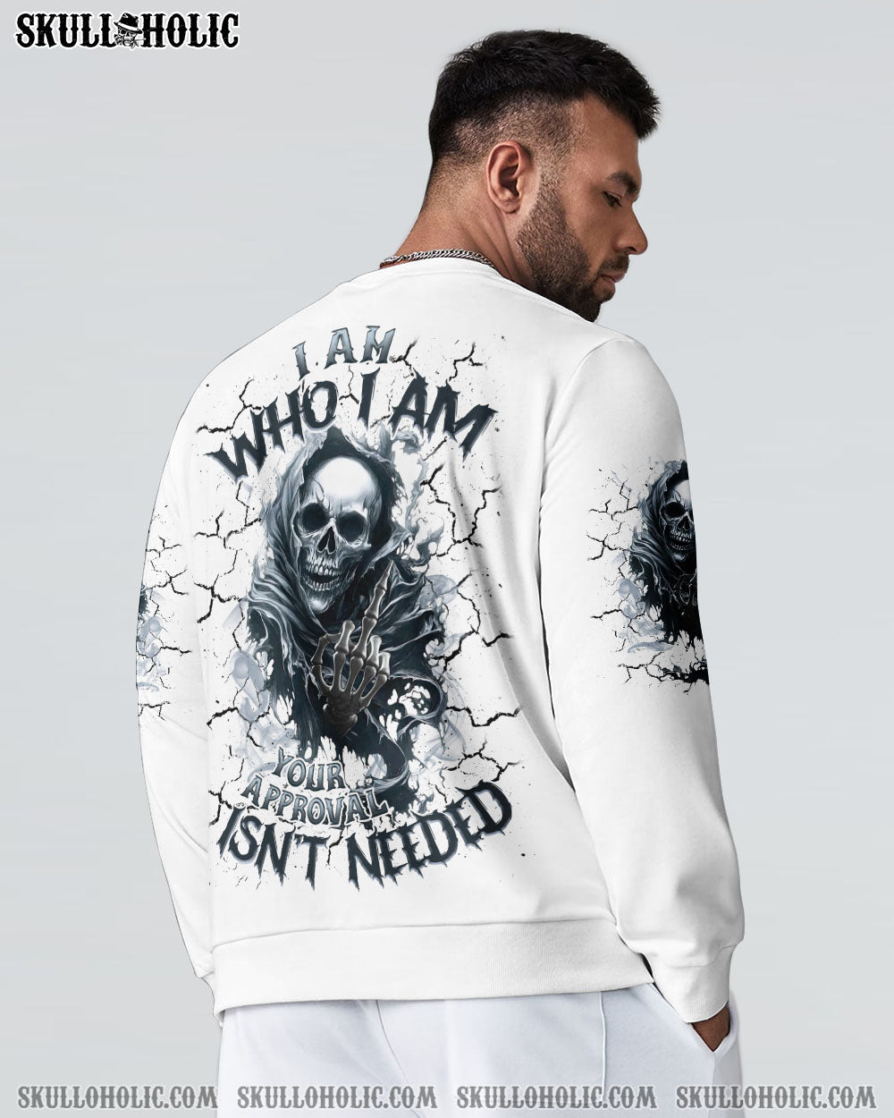 BLISSCORNERS I AM WHO I AM SKULL REAPER ALL OVER PRINT